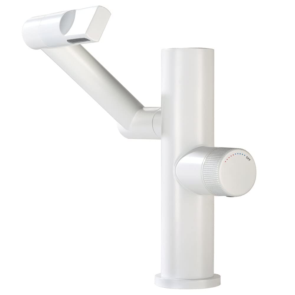 Robinet de salle de bain en laiton luxe mitigeur eau chaude et froide chromé