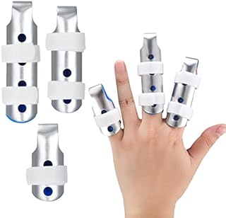 LJAPPLIED 3 Pcs Trigger Finger Splints, Adjustable Trigger Finger Straightener Brace Support Splints for Broken Finger Arthritis Index Middle Joints Ring Finger Knuckle Immobilization, S/M/L