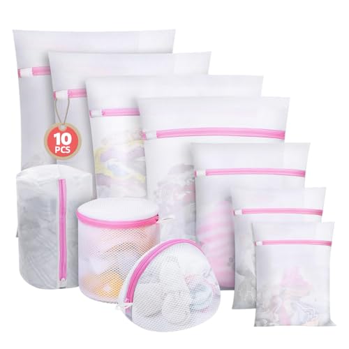 Catálogo para Comprar On-line Bolsas para calcetines - solo los mejores. 47 Bolsas Para Lavar Ropa Delicada, 10 Packs Bolsas De Lavandería Reutilizable, Laundry Bag Multitamaño, Bolsas de Malla Clasifica y Protege Delicada, Brasieres, Calcetines, Ropa...