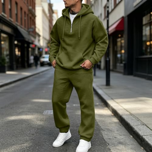 Sweat Suits Men 2 Piece Sets Oversized Lighweight Running Jogging Sets - image 4