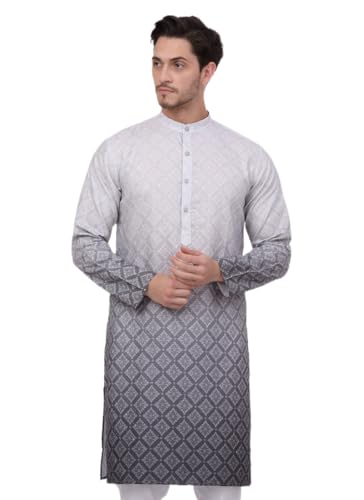 Image of Jompers Men's Ombre Pure Cotton Straight Kurta
