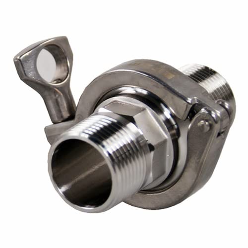 Adaptador de virola de rosca de triple abrazadera de acero 304