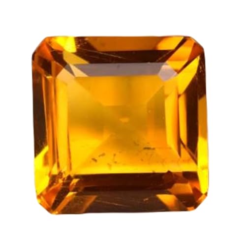 Pierre citrine naturelle à facettes éclatantes pour bague de luxe