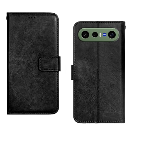 Image of amazon basics Vivo X300FE 5G Flip Cover | Card Pockets Wallet & Stand | Flip Cover for Vivo X300FE 5G (Black)
