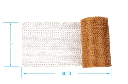 copper mesh - 5 inches x 30 ft 100 pure copper durable fill fabric for hole blocking flexible and strechy garderning and sealing water opening