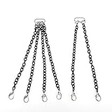 Domary Metall-Anhängerkette mit Abschlepphaken, Robuste RC-Kran-Dekoration für 1/50-Modell (12CM)