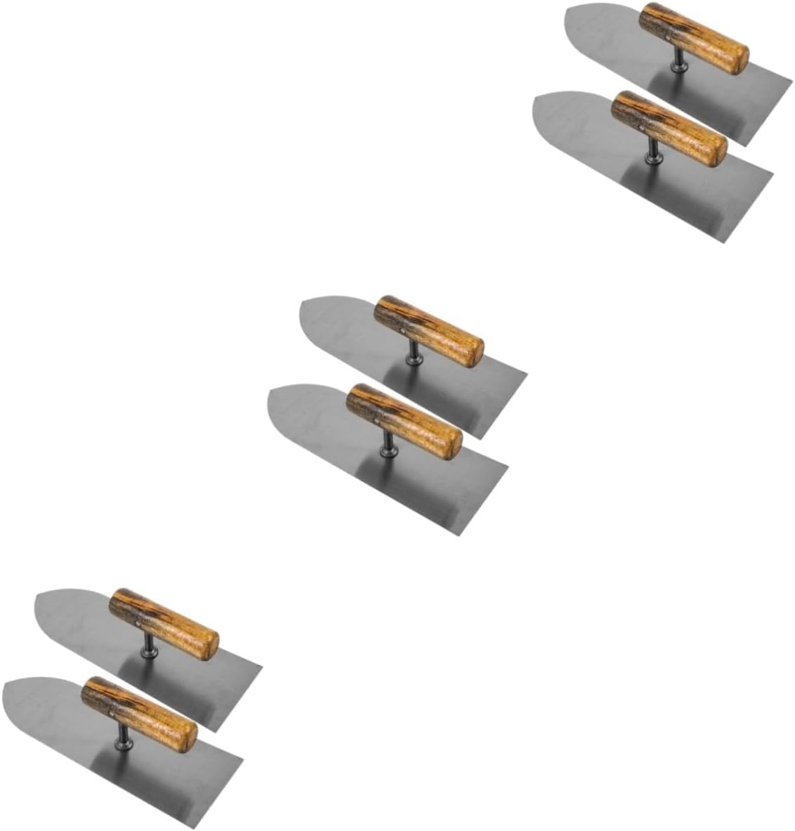 6pcs Finishing Trowel for Drywall Plastering Tool Grout Smoothing Spatula