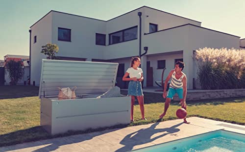 ILESTO Benjamin mit Schloss Auflagenbox/Garten Kissenbox Wetterfest Gartenkiste 783 Liter,Verstärktem Deckel… – Bild 4