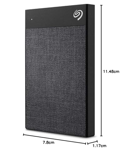 Image of Seagate Ultra Touch 2 TB External Hard Drive Portable HDD USB-C USB 3.0 6 Month Mylio Create & Dropbox Backup Plan, and 3-Year Rescue Services - White (STHH2000402)