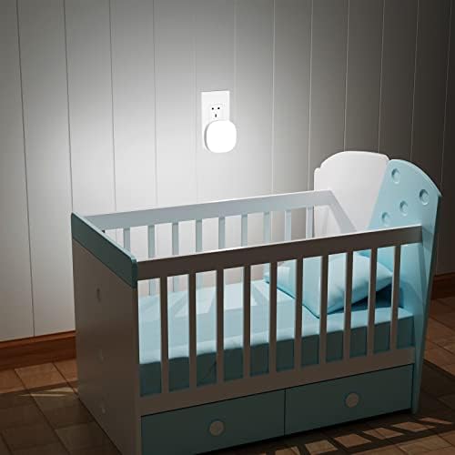 SECRUI Night Light Plug in Wall, LED Night Light Dusk to Dawn Auto Sensor 6500K Enough Light Energy Efficient White Lamp for Kids Baby Childrens Bedrooms Bathroom, Nursery, Hallway, Stairs, Kitchen