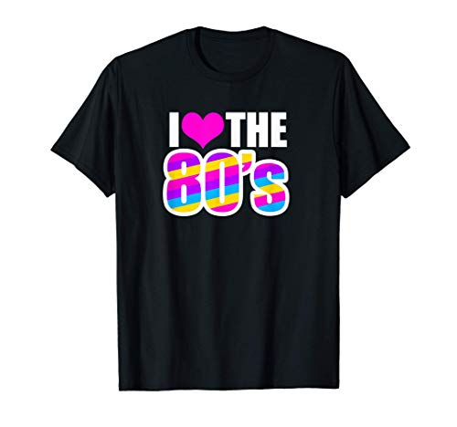 Ich liebe die 80er Jahre Retro 1980er Jahre Throwback T-Shirt