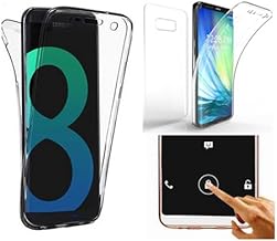COPHONE Cover trasparente in gel a 360 gradi, compatibile con Samsung Galaxy S8 Plus. Protezione integrale e invisibile. Alta qualità