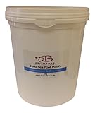Pie Exfoliación pulir 1kg muerto Sal de mar con Manteca De Carité, hierbabuena &Árbol del Té 100% Puro y NATURAL Empacados con minerales y Nutrientes