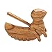 NOVICA Artisan Handcarved Wood Percussion Instrument Balinese Cricket Suar Brown Indonesia Musical Instruments Animal Themed Bug [4.3in H x 5.5in W x 1.6in D Rod 3.3in H x 0.5in Diam.] ' Cricket