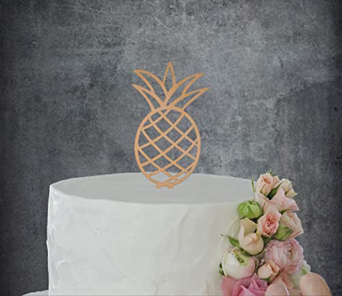 Caketopper Tortenfigur Symbol Ananas Party HOLZ SPRUCH Babyshower Kindergeburtstag Kuchenschmuck Cover