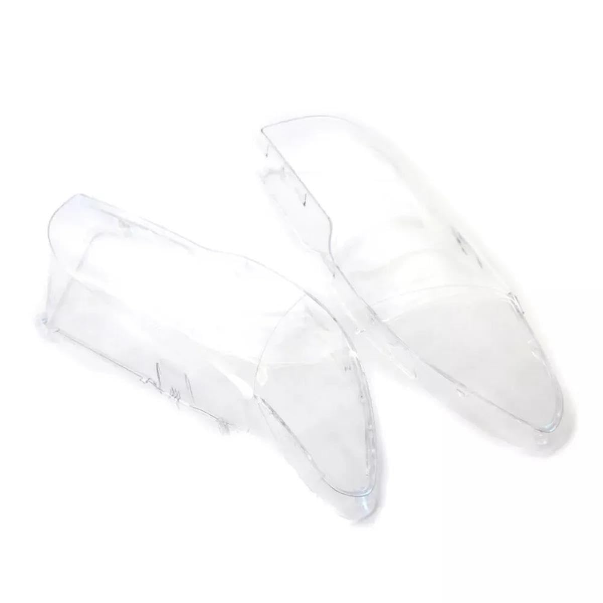 FUNFOB Copertura Faro per Auto Copri Lenti Fari Anteriori Auto per BMW Serie 3 per E46 325Ci 330Ci Coupé Convertibile 2003-2006 Copri Lampada Fari Paralume Anteriore(Pair)