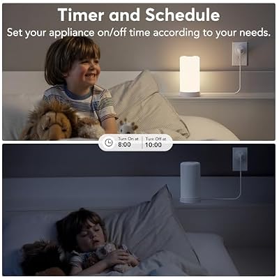 EIGHTREE Smart Plug, Smart Home WiFi Outlet Compatible with Alexa & Google Home, Smart Socket with Remote Control & Timer Function, 2.4GHz WiFi Only
