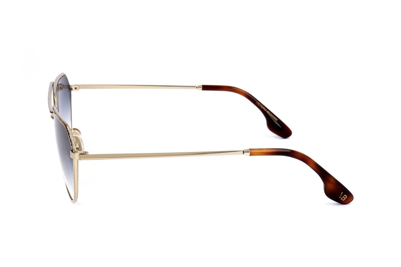 Victoria Beckham Lunettes de soleil en métal de forme rectangulaire VB221S pour femme
