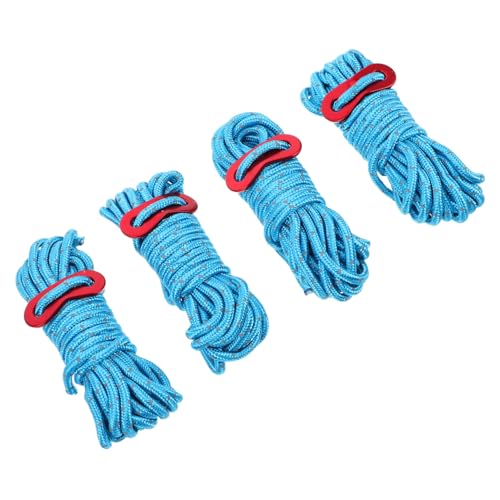 BESPORTBLE 4 Pack Heavy Duty Tent Guy Ropes Reflective Traction Ropes for Climbing and Camping Gear