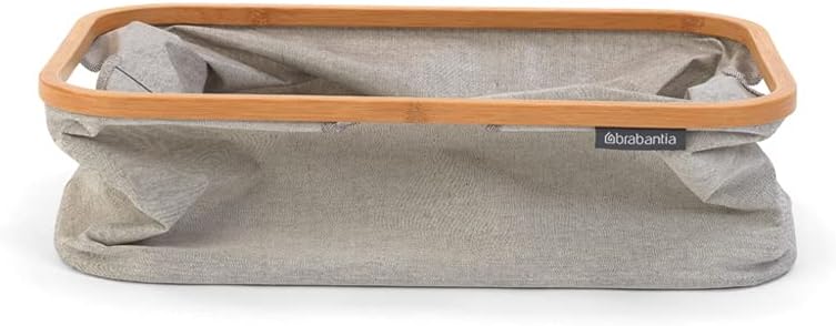 Brabantia Panier à Linge Pliable Bambou: Gain de Place & Résistant à l'Eau - Description