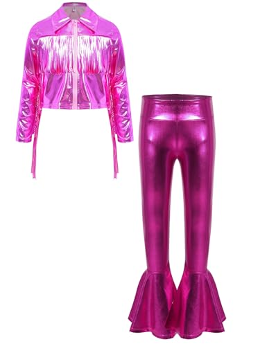Vêtements de danse de rue fille pantalon évasé et veste hip hop jazz