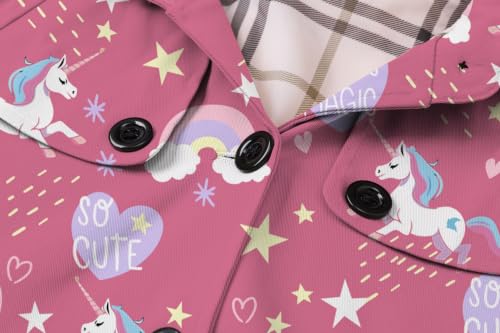 Image of SANGTREE Girl's Waterproof Trench Coat Hooded Lightweight Windbreaker Rain Jackets