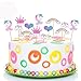 Exbrith 48 Pezzi Creativo Dessert Stuzzicadenti Topper, Topper Cupcake Unicorno Arcobaleno, Corona Cupcake Topper, per La Decorazione di Torte, Decorazioni per Feste di Compleanno