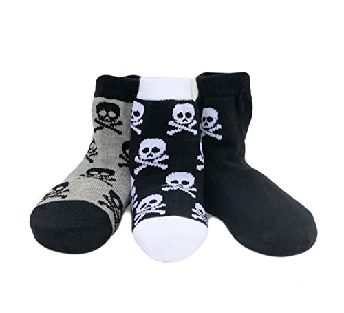 Born to Love Boy's Organic Cotton Skull Sock Set