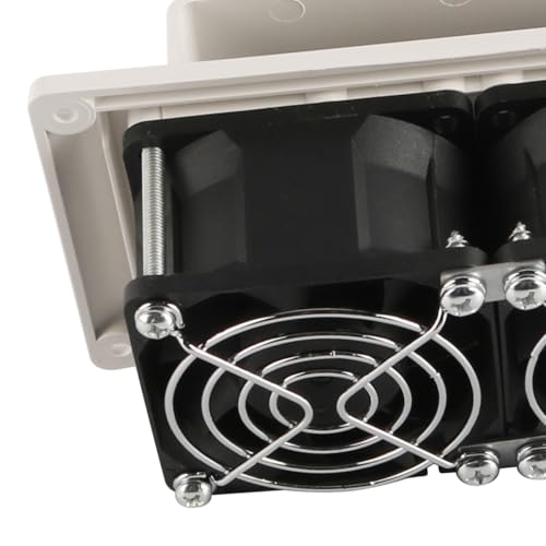 Tiardey 12-V-Abluftventilator, seitlicher Entlüftungsventilator, 15 W, Wohnwagen-Seitenventilator für Wohnwagen, Wohnmobile, Wohnwagenanhänger, Ventilator zur Belüftung