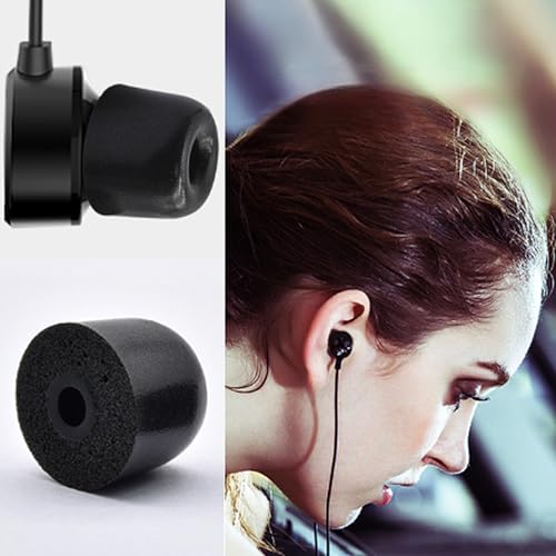 DEVENTORZ 低反発 イヤホンパッド 記憶イヤパッド 6個入り3ペア 適用Shure 対応モデル SE110 SE115 SE210 SE215 SE310 SE315 SE420 SE425 SE530 SE535 交換用 遮音性 フォーム イヤパッド尺寸13.4*10.5 内径は3mm（L）