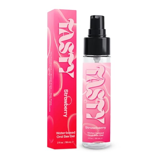 IntiMD Tasty Water Based Flavored Edible Oral Gel, 2 Ounce, for Men, Women and Couples (Strawberry)