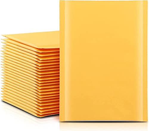 NaXew Padded Envelopes A5, with Easy Tear Strip Peel + Seal Bubble Mailer Bags Postal Wrap Envelope Cushioned Protective Packaging 150 x 215 mm (Yellow A5, 10pcs)