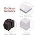 MVISUAL C Channel Magentic Label Holders 2x5.5 Inches with Paper Inserts and Clear Plastic Protectors,Magnetic Data Card Holders File Cabinet Labels,Pack of 50