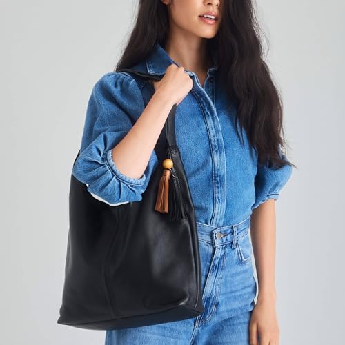 Image of The Sak Huntley Hobo Bag - Premium Leather Women's Purse for Everyday & Travel - Handbag with Shoulder Bag Straps
