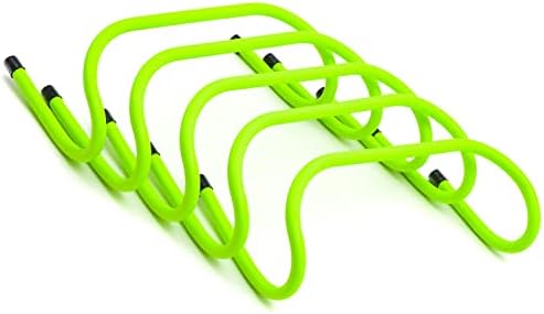 Trademark Innovations 6" Speed Training Hurdles Pack of 5 (Light Green)