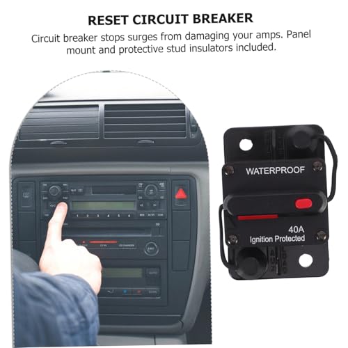 Cortacircuitos 12v-36v con reinicio manual aislador protector para panel coche barco 6