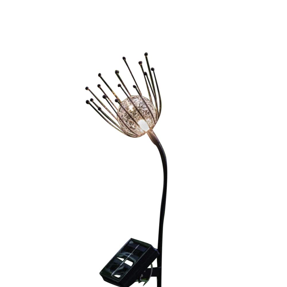 Noma Single Thistle 9018057 Solar Flower Stake Light With Warm White Led, 75Cm