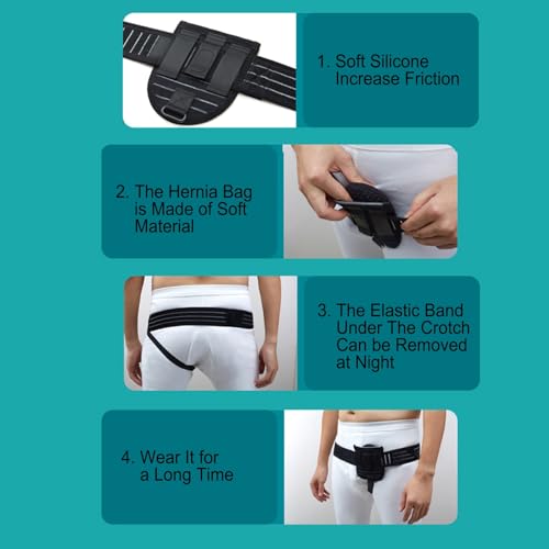 Faja para Hernia Inguinal para Hombre Ajustable Unilateral miniatura 4