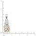 Honolulu Jewelry Company Sterling Silver with 14K Rose Gold Plated Trim Pineapple Necklace Pendant with 18