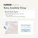 Malang Honey] 100% Organic Swaddle Strap (Suit Type) for Newborn Baby - Real Mesh (Spring, Summer, Autumn) Made in Korea (Green Onion Farm, M)