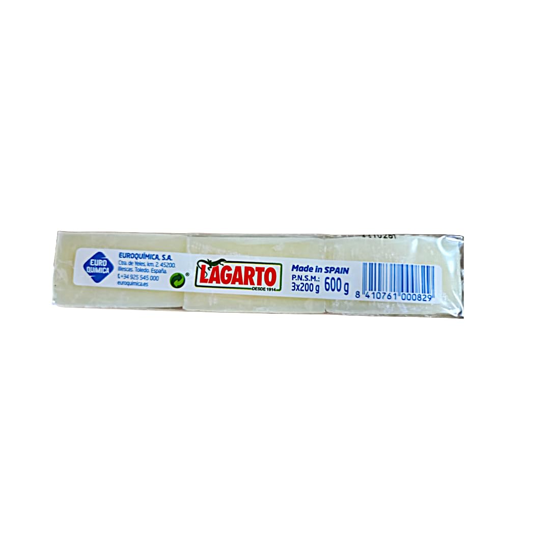 Peyca Jabón natural en pastillas 3x200gr - Lagarto. 100% biodegradable. Elimina las manchas mas dificiles.