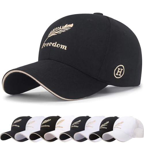 DURINM Gorra de béisbol para Hombre Unisex Algodón Ajustable de 6 Paneles Casual Deportes de Sombrero Bordado Moda Gorro Casuales Running Beisbol Tenis Golf Polo clásico