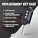 Keymall Car Key fob Shell Case Replacement For RAM ProMaster 1500 2500 3500 City 2015-2019 for Fiat 500 Ducato 3 Buttons,Just The Key Shell