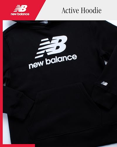 New Balance Boys Hoodie - Cozy Soft Fleece Pullover Boys Sweatshirts with Kangaroo Pocket - Athletic Kids Sweatshirts (8-20)2