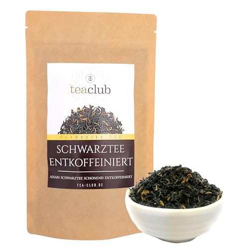 Té negro descafeinado, té de Assam a granel 100g, hojas de té negro TGFOP1 Fuerte sabor a malta, Tea-Club