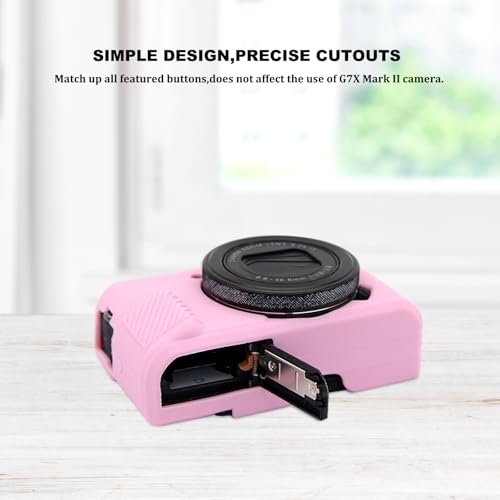 Funda de silicona rosa para Canon G7X Mark II - Fernando Cortés Funda de silicona rosa para Canon G7X Mark II - Fernando Cortés