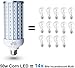 DooVii 50 Watt(350 Watt Equivalent) LED Corn Bulb,5000 Lumen 6500K,Cool Daylight White LED Street Area Light,E26/E27 Medium Base,for Outdoor Garage Warehouse High Bay Barn Backyard,Super Bright