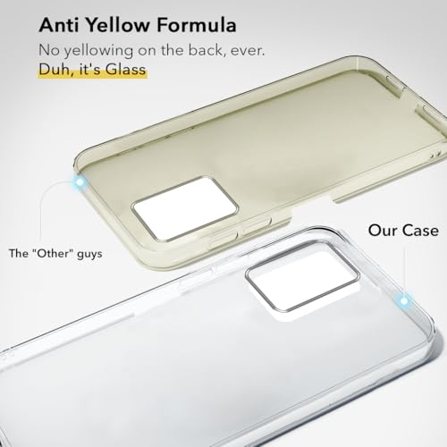 Image of Jkobi Lifetime Anti-Yellow Clear Back Cover Case for Vivo T1 5G (Sleek Hard Crystal Clear | Drop & Camera Protection | Shockproof Polycarbonate)