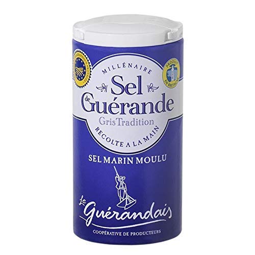 Le Guerandis – Salz De Guérande grau Tradition Meersalz gemahlen 125 g – 2 Stück
