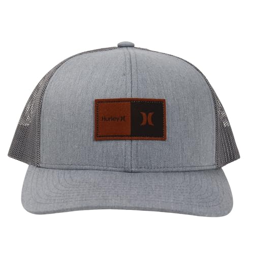 Image of Hurley Mens Trucker Hat - Flexible Quick Dry Fairway Mesh Trucker Hat for Men with Snapback Closure - Classic Mens Caps